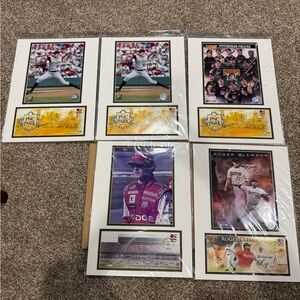 Make offer 5 pc Memorabilia USPS Print Sealed NWT. MLB NASCAR Pittsburgh Daytona